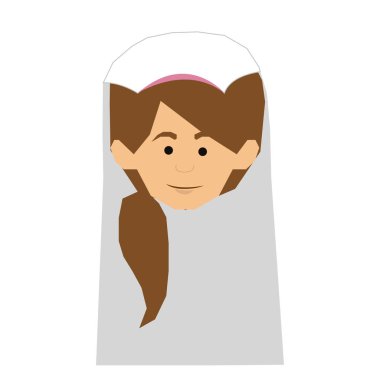 Gelin karikatür simge görüntüsü