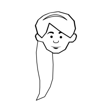 kadın karikatür simge görüntüsü