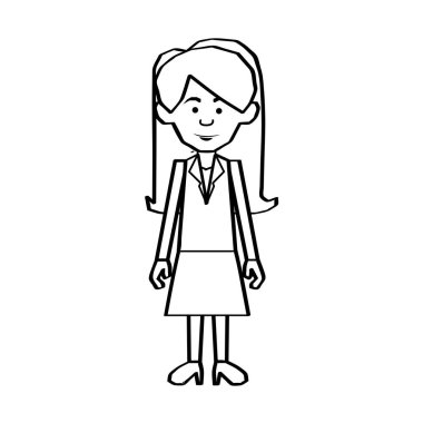 kadın karikatür simge görüntüsü