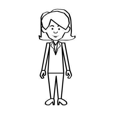 kadın karikatür simge görüntüsü