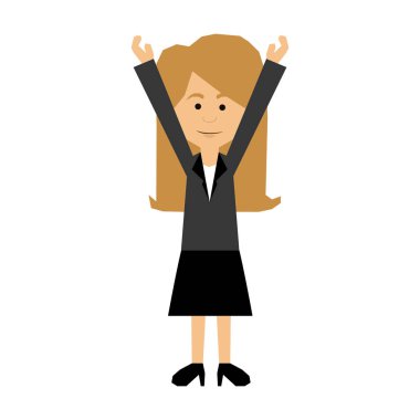 kadın karikatür simge görüntüsü