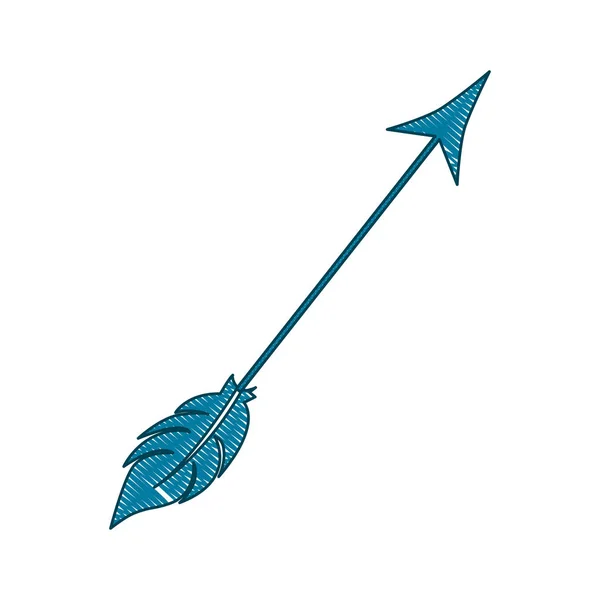 Стрелка из лука изображение значка — стоковый вектор