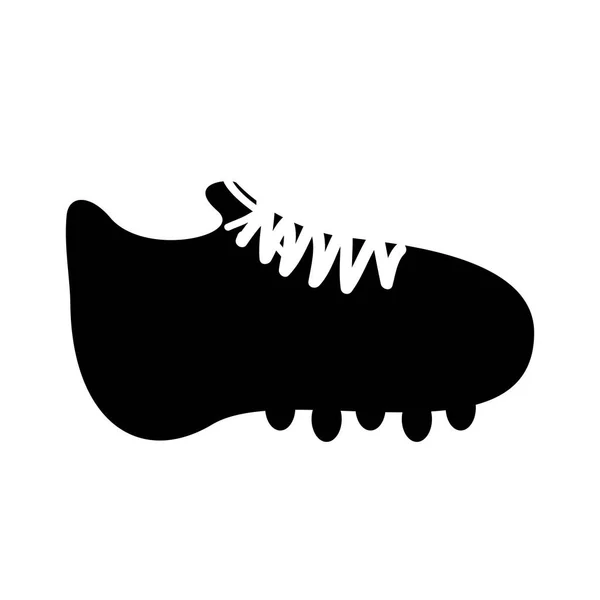 Imagem do ícone da bota do cleat ou do futebol — Vetor de Stock