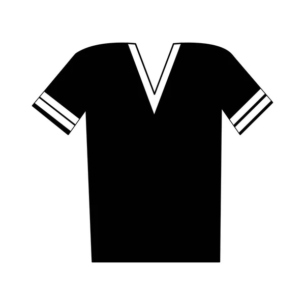 V изображение значка рубашки на шее — стоковый вектор