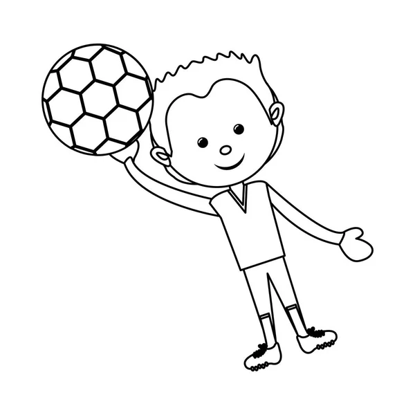 Fútbol icono de fútbol imagen — Vector de stock