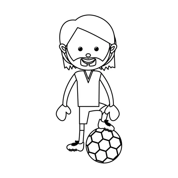 Football icône de football image — Image vectorielle