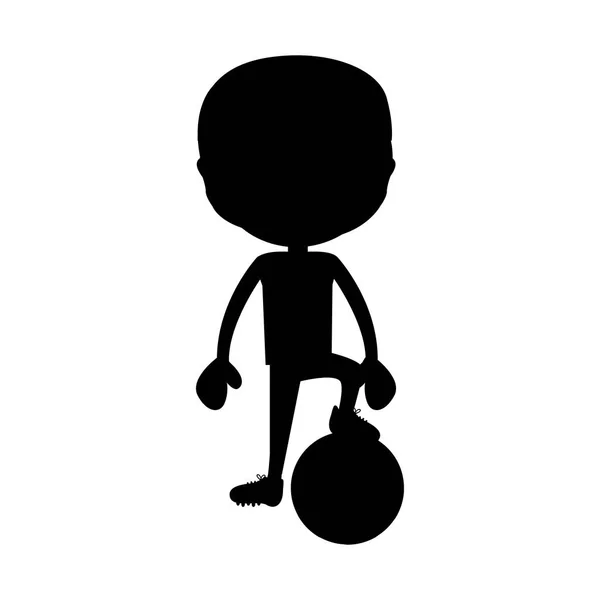 Изображение иконы футболиста — стоковый вектор