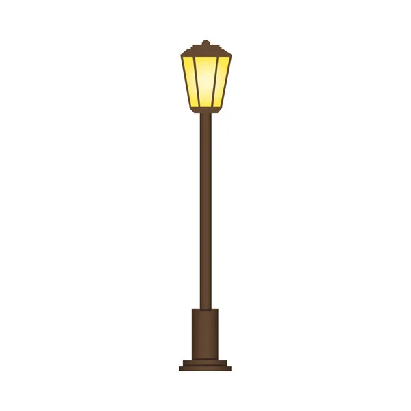 Straat lamp pictogramafbeelding — Stockvector