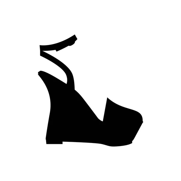 Imagen icono del zapato — Vector de stock