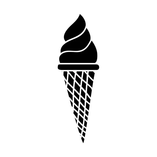Obraz ikony stożek lody — Wektor stockowy