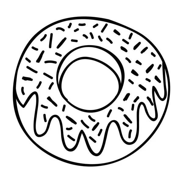 Glazed donut icon image — Stock Vector