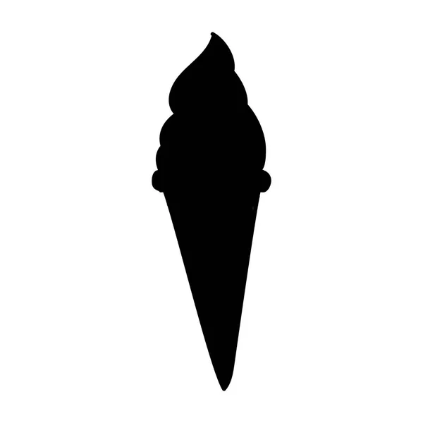 Icono de cono de helado imagen — Vector de stock