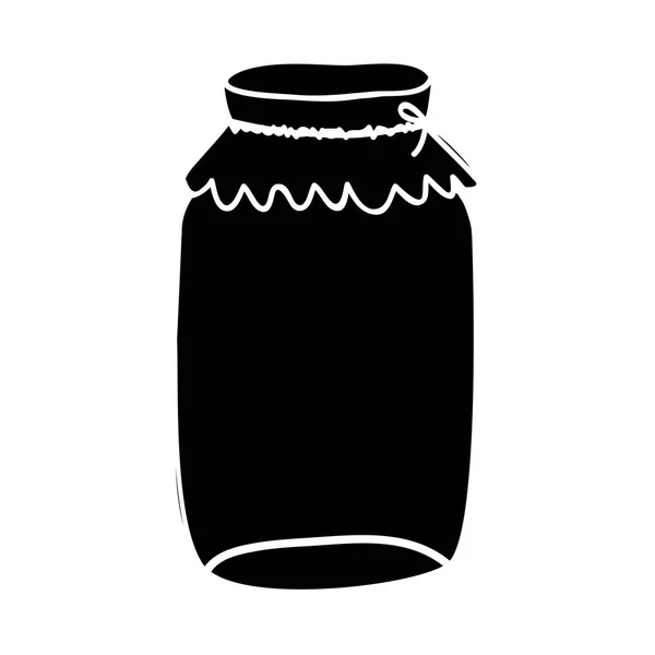 Gambar ikon jar terisi - Stok Vektor