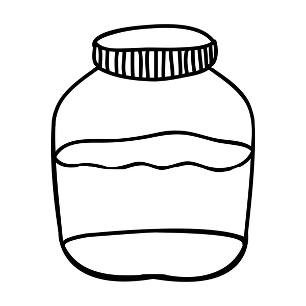 Töltött jar ikon kép — Stock Vector