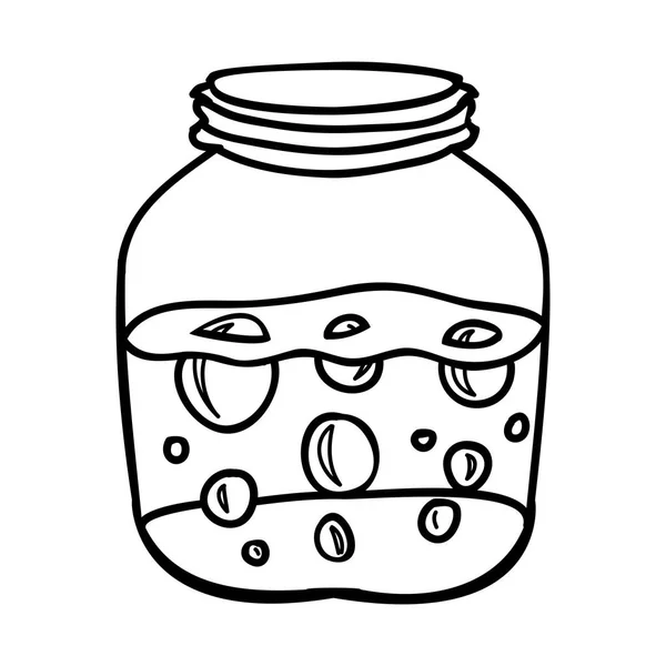 Filled jar icon image — Stock Vector