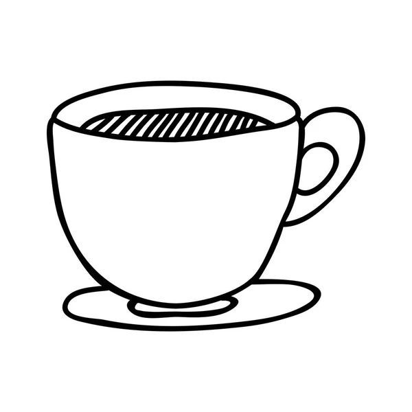 Taza de café icono imagen — Archivo Imágenes Vectoriales