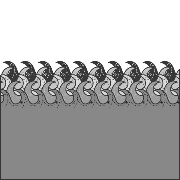 Abstrakt vatten vågor ikonbild — Stock vektor