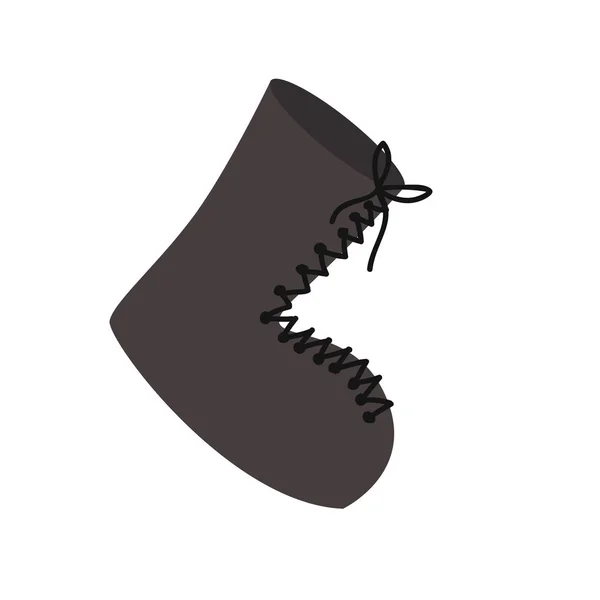 Boot schoen pictogramafbeelding — Stockvector