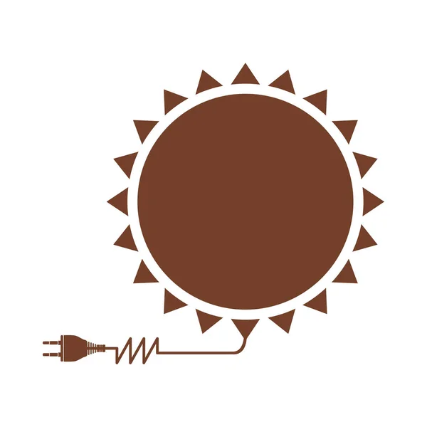 Sun energy icon image — Stock Vector