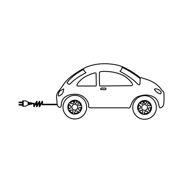 Obraz ikony elektrycznych samochodów — Wektor stockowy