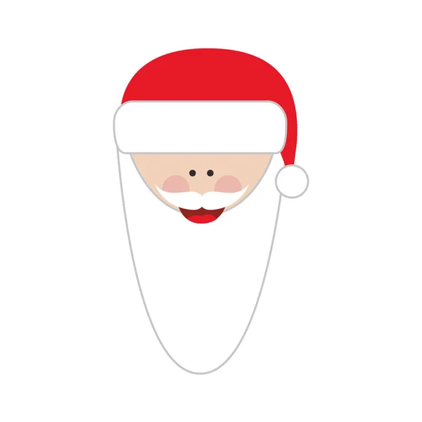 Imagen icono de santa claus — Vector de stock