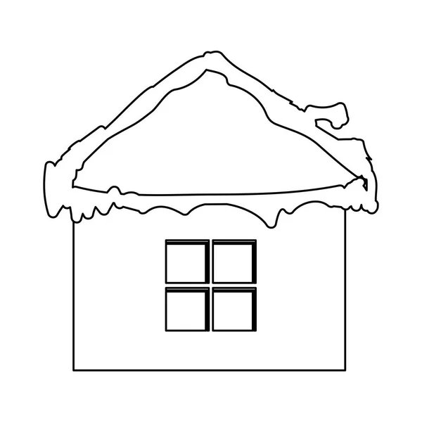 Gambar ikon rumah atau rumah - Stok Vektor