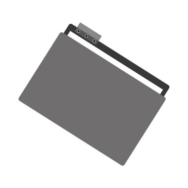 office klasörü çapraz pozisyon tek renkli renk