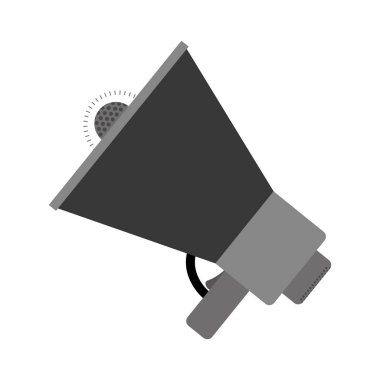 tek renkli renkli megafon closeup ile