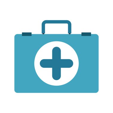 ilk yardım kiti ile renk siluet