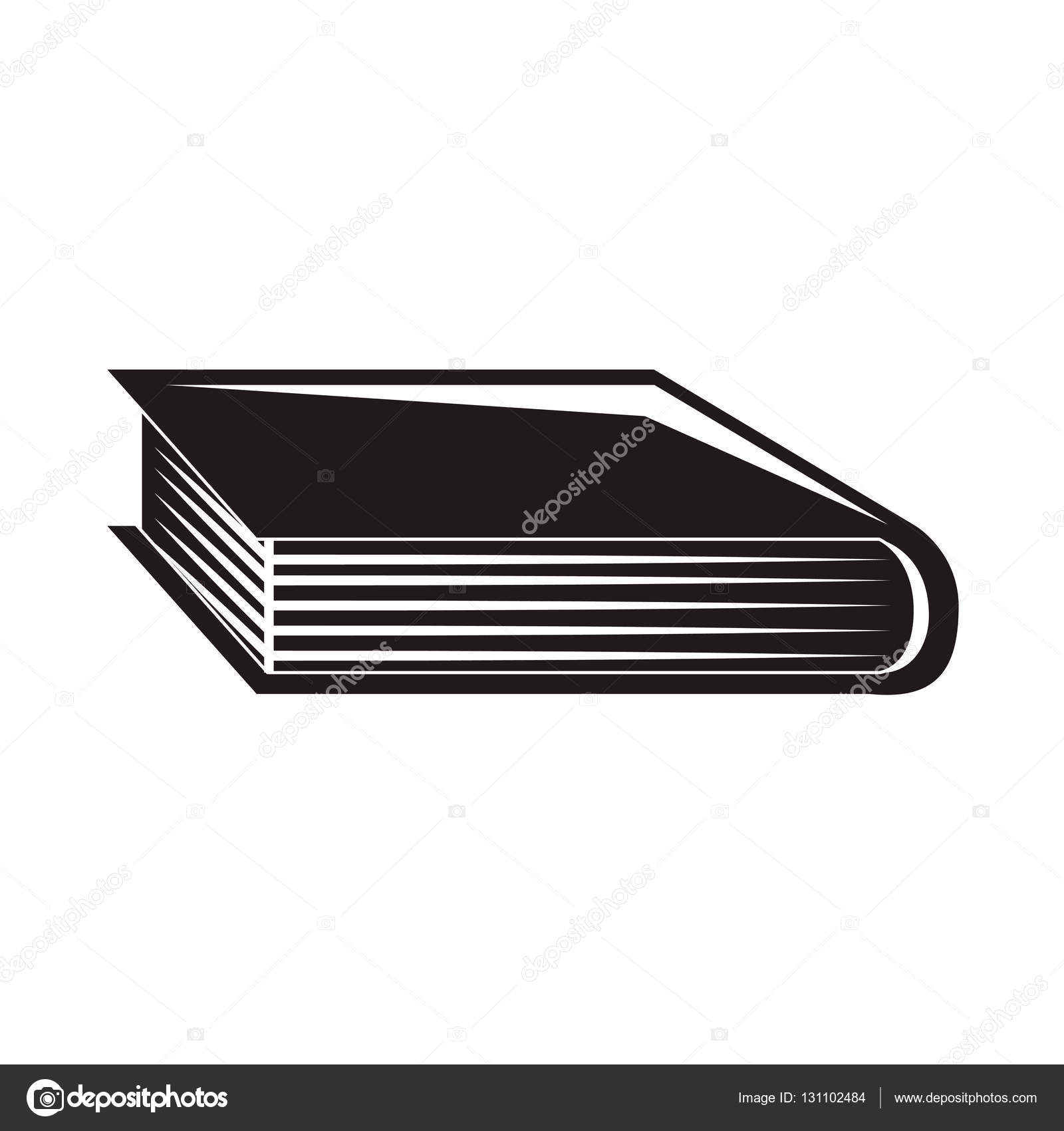 Black silhouette book with cover Stock Vector Image by ©grgroupstock