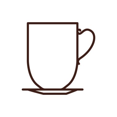 siluet zarif kupa kolu ve çanak ile