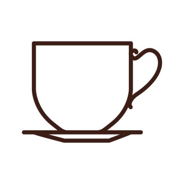 kolu ve çanak ile siluet klasik Kupası