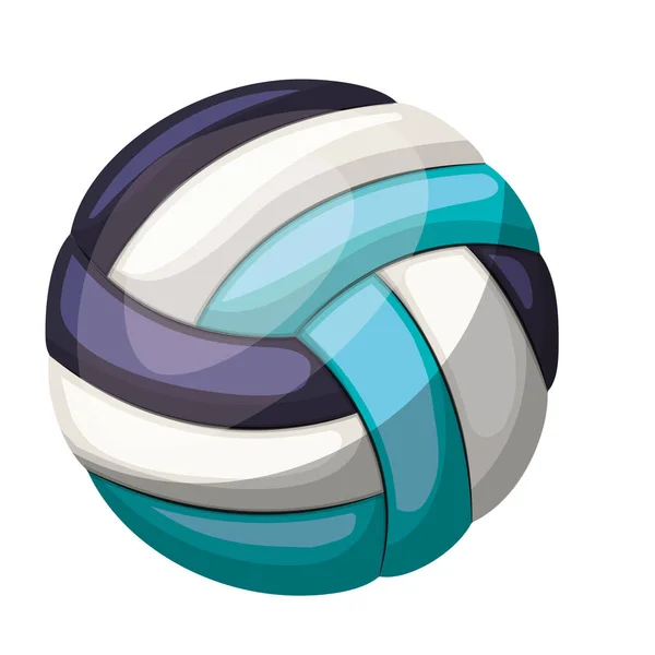 Silhouet kleur met volleybal bal — Stockvector