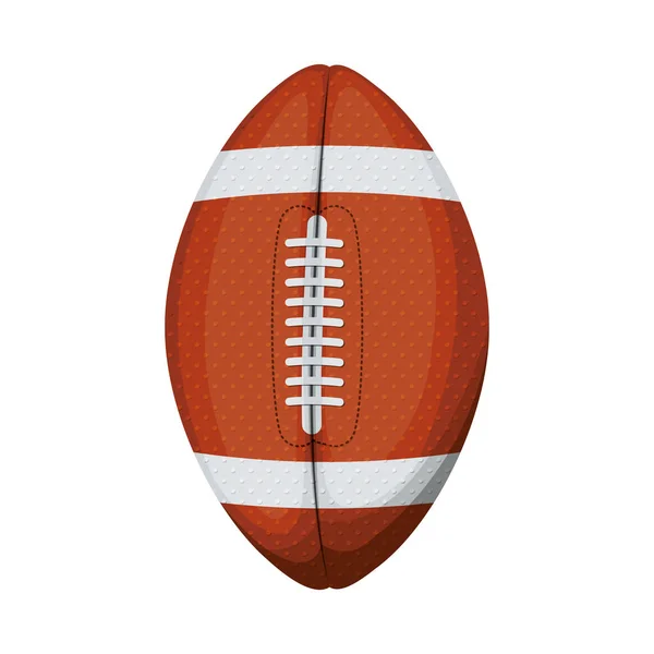 Couleur silhouette avec ballon de football — Image vectorielle
