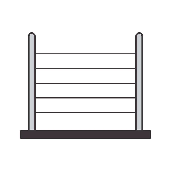 Grijze silhouet abacus met base — Stockvector