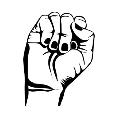 tek renkli kapalı el simgesi desteği meme kanseri