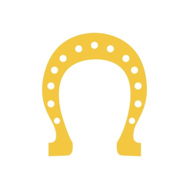 siluet ile altın at nalı renkli