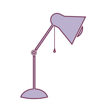 Masaüstü hafif mor olarak ayarlanabilir ve kontur lamba