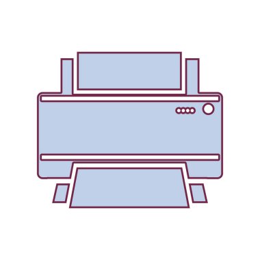 hafif mor renkli kontur ev yazıcı