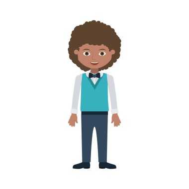 dalgalı saç resmi takım elbise genç adam