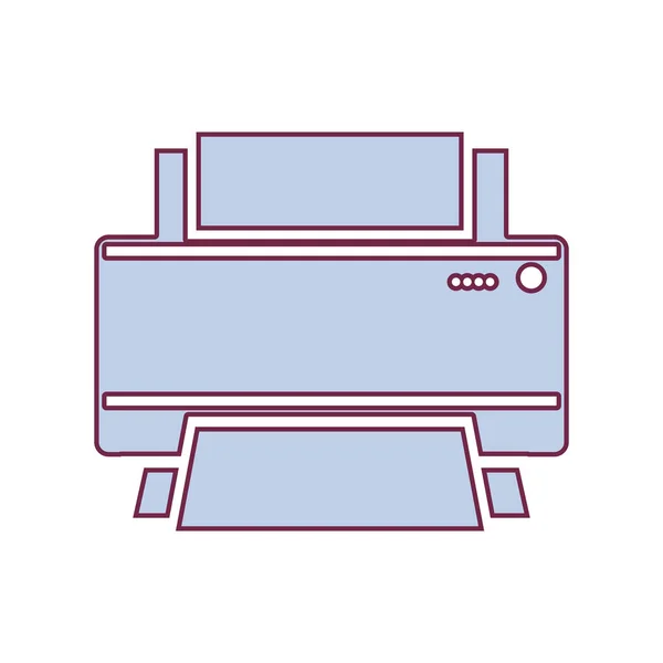 Домашний принтер светло-фиолетового цвета — стоковый вектор
