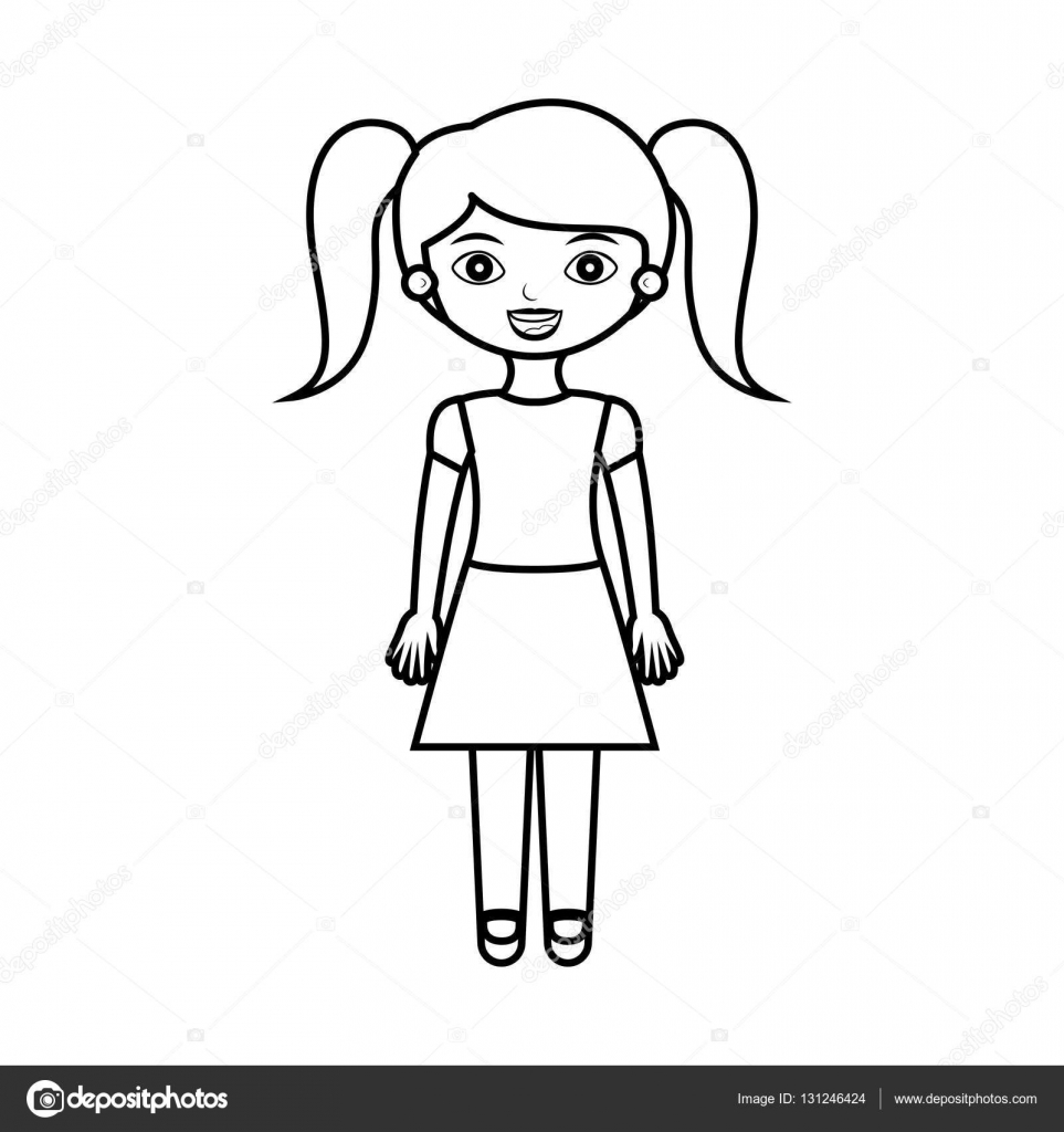 ポニーテールストックベクター ロイヤリティフリーポニーテールイラスト Depositphotos