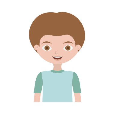 yarım vücut çocuk t-shirt ile