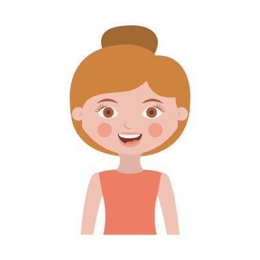 toplanan saçlı yarım vücut kadın