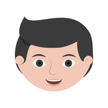 ön yüz adam iş siyah saçlı