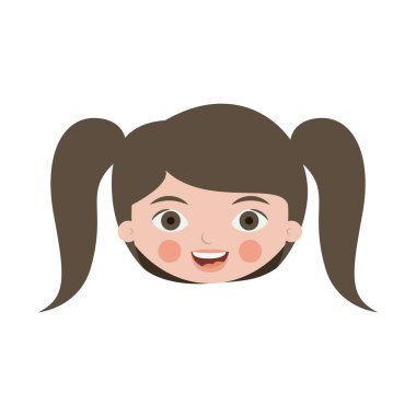 ön yüz güzel kızla ponytails