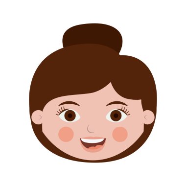 toplanan saçlı kadın ön yüz