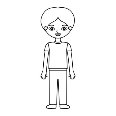 Çocuk siluet gayri resmi takım elbise ile