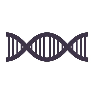 DNA iplikçik siluet genetik kodla