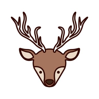 ön yüz Noel reindeer gölge ile